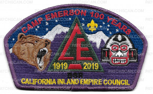 Patch Scan of Camp Emerson 100 Years 1919 2019 csp
