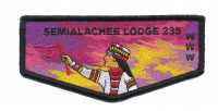 Semialachee Lodge 239 Flap Black Border Suwannee River Area Council #664
