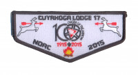 K124520 - Greater Cleveland Council - Cuyahoga Lodge 17 NOAC 2015 Flap (White) Greater Cleveland Council #440