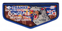 Chickasaw Council Conclave Flap(Thanks w/ Blue border) Chickasaw Council #558