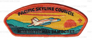 Patch Scan of Pacific Skyline Council 2026 NJ F-18 JSP orange border