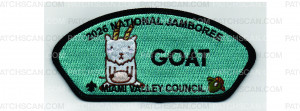 Patch Scan of 2026 National Jamboree CSP Goat (PO 103792)