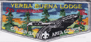 Patch Scan of 484280- Yerb Buena Lodge 5th Anniversary 