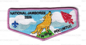 Patch Scan of WMC National Jamboree Contingent 2026(Wolf Flap-Pink)