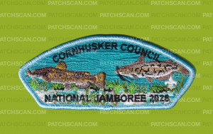Patch Scan of Cornhusker Council Jamboree 2026 CSP (Fish) Blue