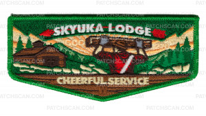 Patch Scan of Skyuka Lodge Cheerful Service Flap