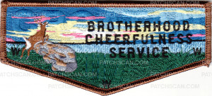 Patch Scan of 33081 - OA Croatan Lodge Flap 2014