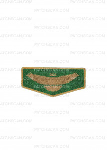 Patch Scan of SHAC Colonneh Lodge GT 2026 Flap (Green/ Gold Border)