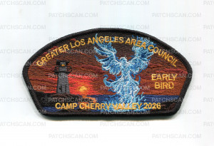 Patch Scan of Greater Los Angeles Area Council Camp Cherry Valley 2026 Early Bird CSP