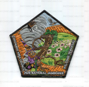 Patch Scan of Coronado Area Council 2026 Center patch black border