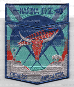 Patch Scan of NAKONA CONCLAVE 2026 BLUE FLAP