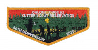 Ohlone Lodge 63 Cutter SR 50th Anniv flap Pacific Skyline Council #31