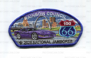Patch Scan of Rainbow Council 2026 NJ purple car JSP blue bdr