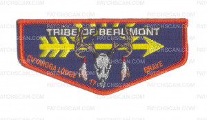 Patch Scan of K123716 - GREATER CLEVELAND COUNCIL - TRIBE OF BEAUMONT FLAP (BRAVE)