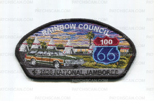 Patch Scan of Rainbow Council 2026 NJ station wagon JSP black border