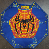 Rainbow Council 2026 NJ Spider Center patch blue border Rainbow Council #702