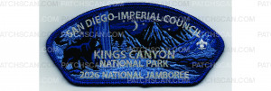 Patch Scan of 2026 National Jamboree CSP Kings Canyon (PO 103161)