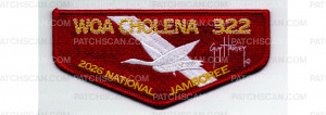 Patch Scan of 2026 National Jamboree Diver Flap (PO 103945)