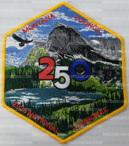 Patch Scan of Montana Council 2026 National Jamboree Center patch