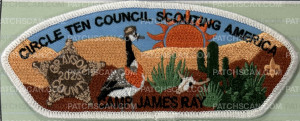 Patch Scan of 489463 Circle Ten Council Camp James Ray