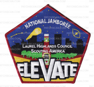 Patch Scan of Laurel Highlands Council 2026 Jamboree Set (Center)