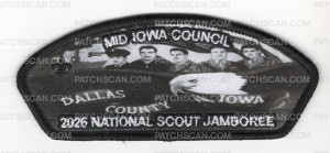 Patch Scan of Mid-Iowa Council 2026 National Jamboree Art Set (Eagle CSP) Ghosted
