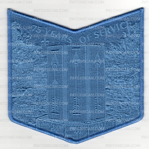 Patch Scan of Mitigwa Lodge 75th Arrows Pocket Piece (Ghosted)