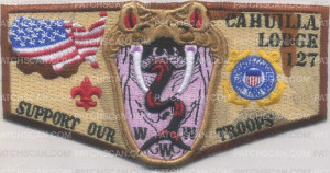 Patch Scan of Cahuilla Lodge 127 Support Our Troops