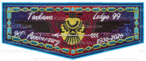 Patch Scan of TONKAWA LODGE 90TH ANNIVERSARY FLAP