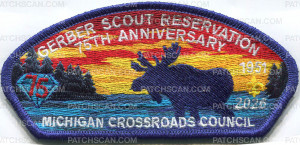 Patch Scan of GSR 75TH ANNIVERSARY CSP SUMMER CAMP UNIT REGISTRATION