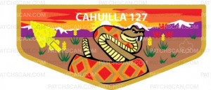 Patch Scan of Cahuilla 127 WWW - lodge pocket flap 