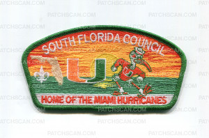 Patch Scan of South Florida Council Home of the Miami Hurricanes CSP