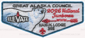 Patch Scan of GAC 2026 NATIONAL JAMBOREE NANUK LODGE FLAP