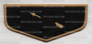 Patch Scan of BUCKSKIN SUBDUED GOLD BORDER FLAPS