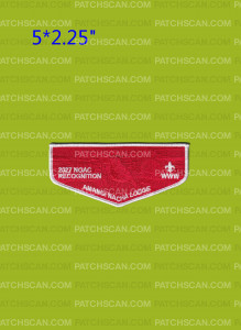 Patch Scan of Golden Empire Council 2027 NOAC Sponsor(Flap/Red Ghosted)