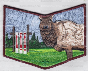 Patch Scan of AH'TIC Lodge Pocket Patch. 