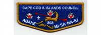 Lodge Flap (PO 102923) Cape Cod and the Islands Council #224