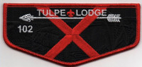 TULPE LODGE 102 X GHOSTED FLAP Narragansett Council #546