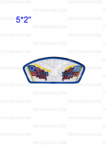 Patch Scan of Daniel Boone Council Gathering of Eagles(1776-2026)Partially Ghosted