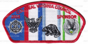Patch Scan of Colonial Virginia Council 2025 Sponsor CSP