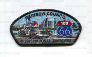Patch Scan of Rainbow Council 2026 NJ police car JSP black border