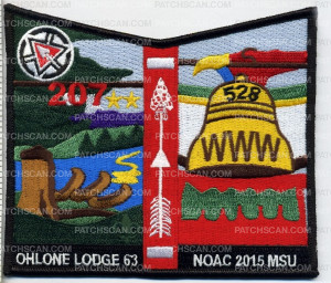 Patch Scan of Ohlone Lodge - NOAC 2015 Pocket Patch