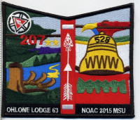 Ohlone Lodge - NOAC 2015 Pocket Patch Pacific Skyline Council #31