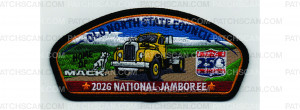Patch Scan of 2026 National Jamboree CSP Mack Trucks Yellow (PO 103911)