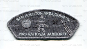 Patch Scan of Sam Houston Area Council Jamboree 2026 (Space/Ghosted)