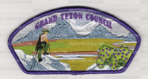 Patch Scan of Grand Teton Council Thank You 2026 CSP purple border