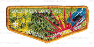 Patch Scan of Cornhusker Council Jamboree 2026 OA (Flap) Orange