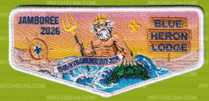 Patch Scan of Tidewater Council Blue heron Lodge Jamboree Fundraiser (Flap) White