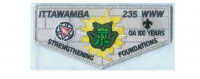 Ittawamba Centennial flap (85032 v-10) West Tennessee Area Council #559
