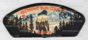 Patch Scan of Midnight Sun Council Alaska "Bigfoot"
